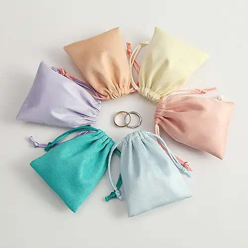 Wholesale Light Blue Velvet Pouch | Soft Drawstring Jewelry Bag for Gift Packaging & Retail Display